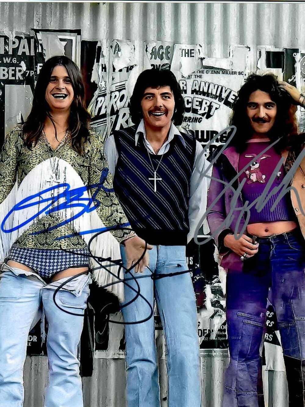 Black Sabbath Tony Iommi Ozzy Osbourne Geezer Butler Signed 8X10 Photo